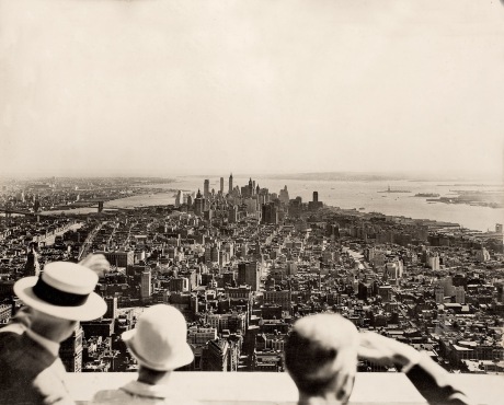 The opening day of the Empire State Building, 1931